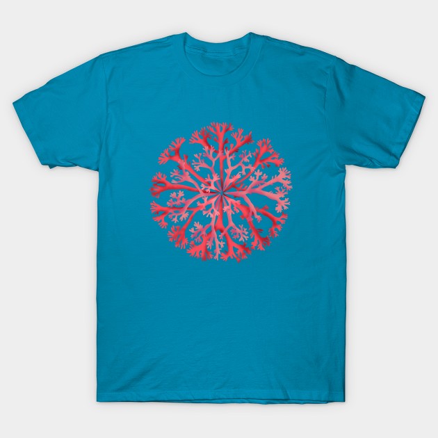 Coral rosette T-Shirt by Pacesyte